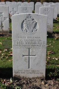 DADIZEELE NEW BRITISH CEMETERY - THOMPSON, SAMUEL GEORGE