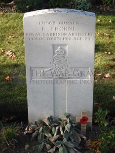 DADIZEELE NEW BRITISH CEMETERY - THORNE, F