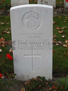 DADIZEELE NEW BRITISH CEMETERY - TUCKER, J