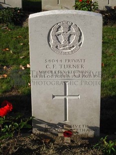 DADIZEELE NEW BRITISH CEMETERY - TURNER, C F