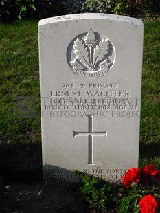 DADIZEELE NEW BRITISH CEMETERY - WACHTER, ERNEST