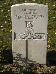 DADIZEELE NEW BRITISH CEMETERY - WAKEHAM, E J