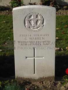 DADIZEELE NEW BRITISH CEMETERY - WARREN, G