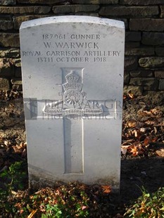 DADIZEELE NEW BRITISH CEMETERY - WARWICK, W