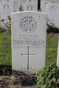 DADIZEELE NEW BRITISH CEMETERY - WHALLEY, F