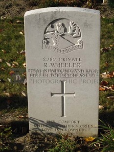 DADIZEELE NEW BRITISH CEMETERY - WHEELER, REUBEN