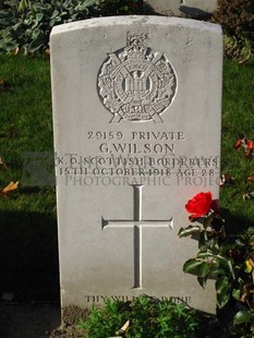 DADIZEELE NEW BRITISH CEMETERY - WILSON, G