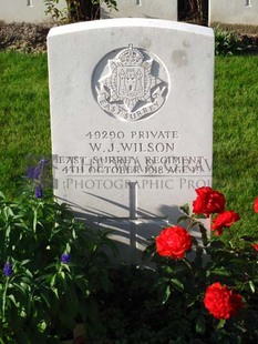 DADIZEELE NEW BRITISH CEMETERY - WILSON, WILLIAM JAMES