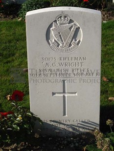 DADIZEELE NEW BRITISH CEMETERY - WRIGHT, ARTHUR GEORGE