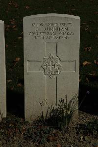 Croisilles British Cemetery - Burnham, G