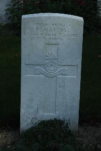 Croisilles British Cemetery - Malone, P