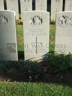 Y RAVINE CEMETERY, BEAUMONT-HAMEL - BUTCHART, J