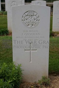 Y RAVINE CEMETERY, BEAUMONT-HAMEL - GEOGHAN, J