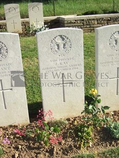 Y RAVINE CEMETERY, BEAUMONT-HAMEL - KAY, J