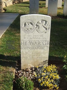 Y RAVINE CEMETERY, BEAUMONT-HAMEL - MADDIGAN, RICHARD JOSEPH