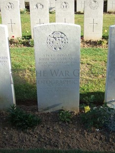 Y RAVINE CEMETERY, BEAUMONT-HAMEL - McFARLANE, JOHN