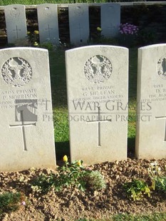 Y RAVINE CEMETERY, BEAUMONT-HAMEL - McLEAN, G