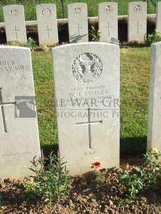 Y RAVINE CEMETERY, BEAUMONT-HAMEL - STUART, WILLIAM JOHN