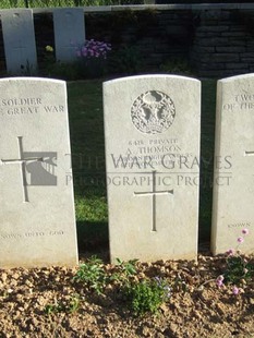 Y RAVINE CEMETERY, BEAUMONT-HAMEL - THOMSON, A