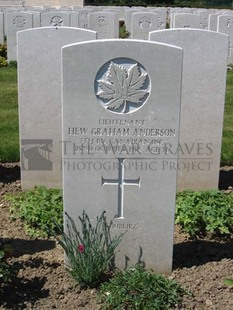 MONT HUON MILITARY CEMETERY, LE TREPORT - ANDERSON, HEW GRAHAM