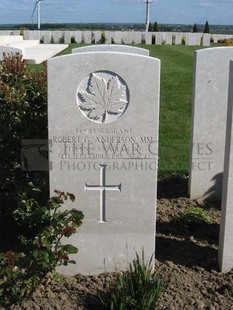 MONT HUON MILITARY CEMETERY, LE TREPORT - ANDERSON, ROBERT GEORGE