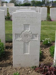 MONT HUON MILITARY CEMETERY, LE TREPORT - ARKELL, WILLIAM THOMAS