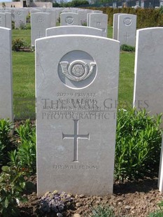 MONT HUON MILITARY CEMETERY, LE TREPORT - BARLOW, A
