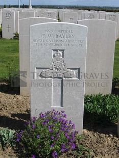 MONT HUON MILITARY CEMETERY, LE TREPORT - BAYLEY, FREDERICK WILLIAM