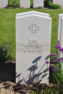 MONT HUON MILITARY CEMETERY, LE TREPORT - BEHRENDT, KARL