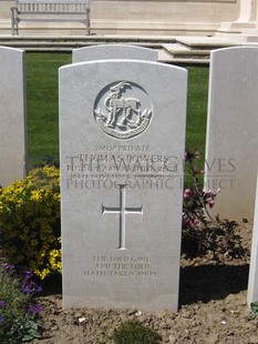 MONT HUON MILITARY CEMETERY, LE TREPORT - BOWERS, THOMAS