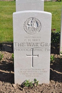 MONT HUON MILITARY CEMETERY, LE TREPORT - BRICE, CHARLES HENRY