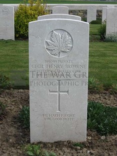 MONT HUON MILITARY CEMETERY, LE TREPORT - BROWNE, CECIL HENRY