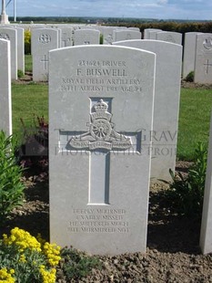 MONT HUON MILITARY CEMETERY, LE TREPORT - BUSWELL, FRANK