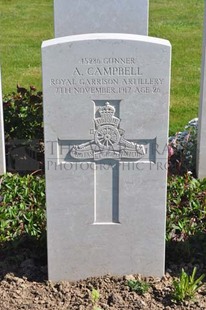 MONT HUON MILITARY CEMETERY, LE TREPORT - CAMPBELL, ALEXANDER