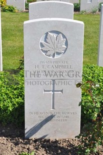 MONT HUON MILITARY CEMETERY, LE TREPORT - CAMPBELL, HARRY TWINNING