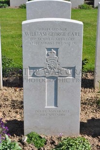 MONT HUON MILITARY CEMETERY, LE TREPORT - CARE, WILLIAM GEORGE
