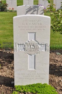 MONT HUON MILITARY CEMETERY, LE TREPORT - CARTER, GEORGE EDWARD