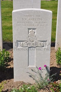 MONT HUON MILITARY CEMETERY, LE TREPORT - COLLINS, SAMUEL CHARLES