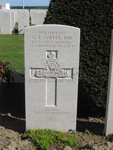 MONT HUON MILITARY CEMETERY, LE TREPORT - COSTER, GEORGE THOMAS