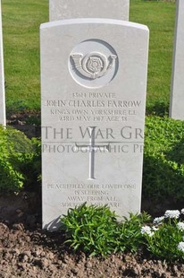 MONT HUON MILITARY CEMETERY, LE TREPORT - FARROW, JOHN CHARLES