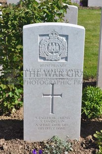 MONT HUON MILITARY CEMETERY, LE TREPORT - FAYERS, ALBERT CHARLES