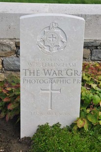 MONT HUON MILITARY CEMETERY, LE TREPORT - FELLINGHAM, WILLIAM EWART