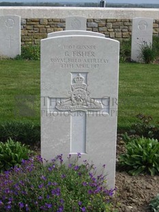 MONT HUON MILITARY CEMETERY, LE TREPORT - FISHER, G