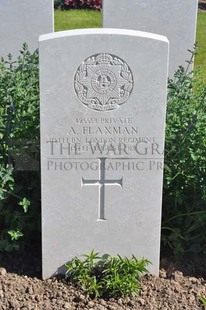 MONT HUON MILITARY CEMETERY, LE TREPORT - FLAXMAN, A