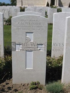 MONT HUON MILITARY CEMETERY, LE TREPORT - FLETCHER, CHARLES HERBERT