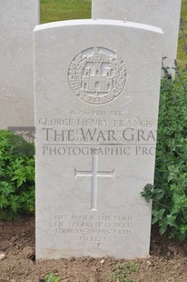 MONT HUON MILITARY CEMETERY, LE TREPORT - FRANCIS, GEORGE HENRY