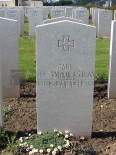 MONT HUON MILITARY CEMETERY, LE TREPORT - FRANKE, PAUL