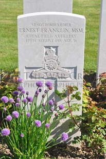 MONT HUON MILITARY CEMETERY, LE TREPORT - FRANKLIN, ERNEST