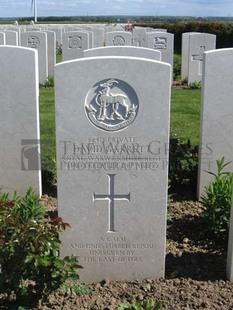 MONT HUON MILITARY CEMETERY, LE TREPORT - GARRETT, DAVID