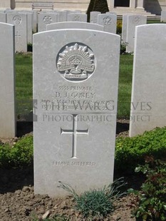 MONT HUON MILITARY CEMETERY, LE TREPORT - GOREY, DANIEL JAMES